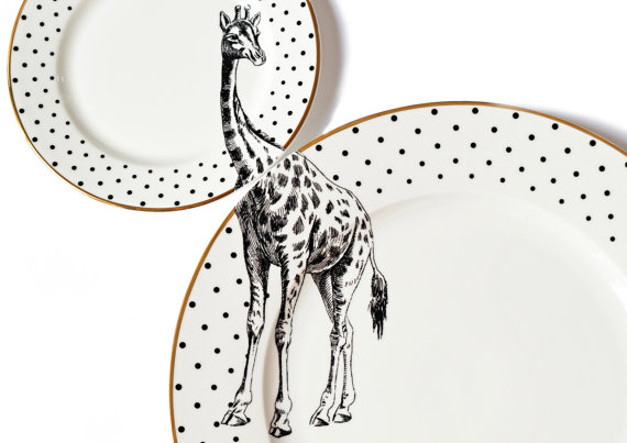 plate-set-animal-wilde-piatti-selvaggio-design-giraffe-giraffa